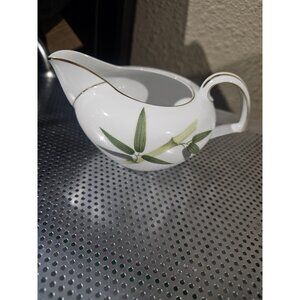 Narumi China Spring Bamboo Creamer Vintage Gold Trim